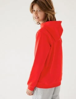 M&S Collection Jumpers Unisex Cotton Hooded Sweatshirt (2-18 Yrs) -Cheap School Uniform Store SD 04 T93 2276 B0 X EC 3