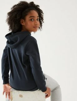 M&S Collection Jumpers Unisex Cotton Hooded Sweatshirt (2-18 Yrs) -Cheap School Uniform Store SD 04 T93 2276 F3 X EC 3