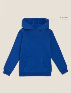 M&S Collection Jumpers Unisex Cotton Hooded Sweatshirt (2-18 Yrs) -Cheap School Uniform Store SD 04 T93 2276 RA X EC 90
