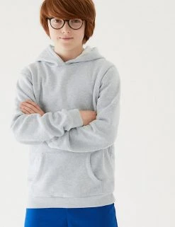M&S Collection Jumpers Unisex Cotton Hooded Sweatshirt (2-18 Yrs) -Cheap School Uniform Store SD 04 T93 2276 UT X EC 2