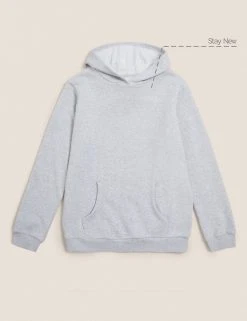 M&S Collection Jumpers Unisex Cotton Hooded Sweatshirt (2-18 Yrs) -Cheap School Uniform Store SD 04 T93 2276 UT X EC 90