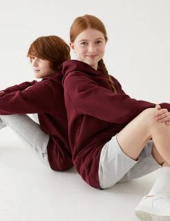 M&S Collection Jumpers Unisex Cotton Hooded Sweatshirt (2-18 Yrs) -Cheap School Uniform Store SD 04 T93 2276 XM X EC 0