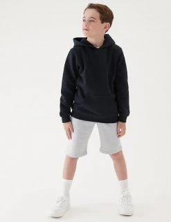 M&S Collection Jumpers Unisex Cotton Hooded Sweatshirt (2-18 Yrs) -Cheap School Uniform Store SD 04 T93 2276 Y0 X EC 2