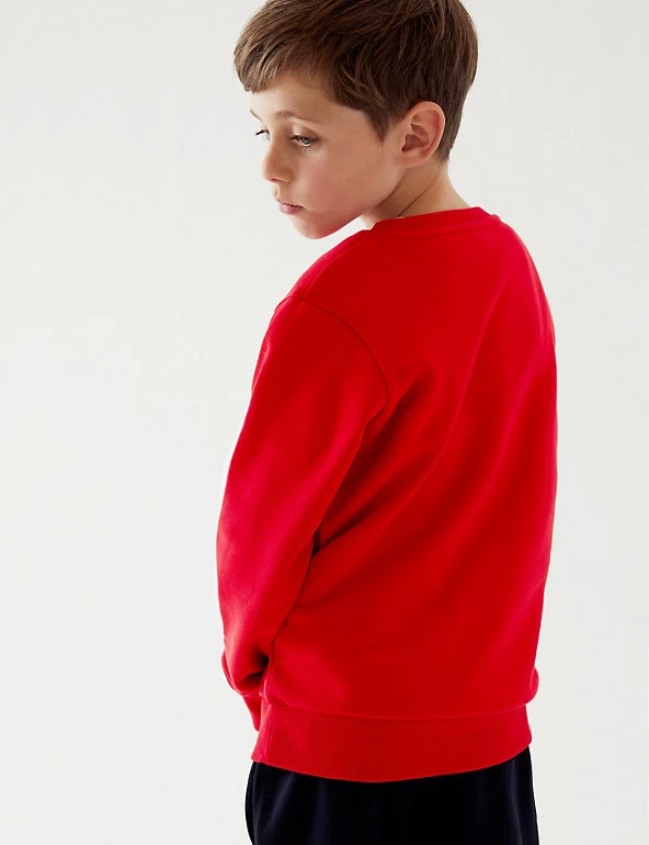 School Unisex Cotton Regular Fit Sweatshirt (2-16 Yrs) M&S Collection Jumpers School Unisex Cotton Regular Fit Sweatshirt (2-16 Yrs) -Cheap School Uniform Store SD 04 T93 2278 B0 X EC 3