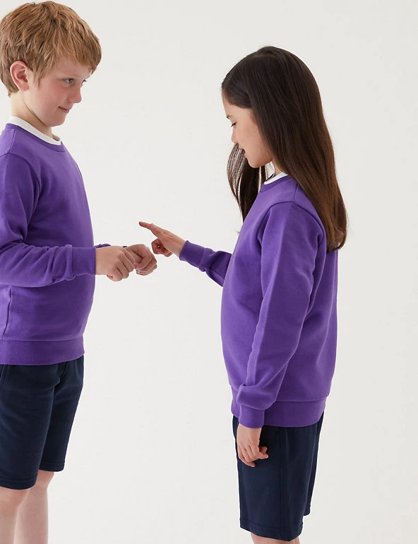 School Unisex Cotton Regular Fit Sweatshirt (2-16 Yrs) M&S Collection Jumpers School Unisex Cotton Regular Fit Sweatshirt (2-16 Yrs) -Cheap School Uniform Store SD 04 T93 2278 D0 X EC 0