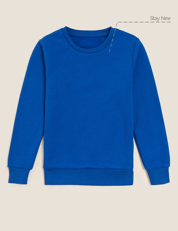 School Unisex Cotton Regular Fit Sweatshirt (2-16 Yrs) M&S Collection Jumpers School Unisex Cotton Regular Fit Sweatshirt (2-16 Yrs) -Cheap School Uniform Store SD 04 T93 2278 RA X EC 90