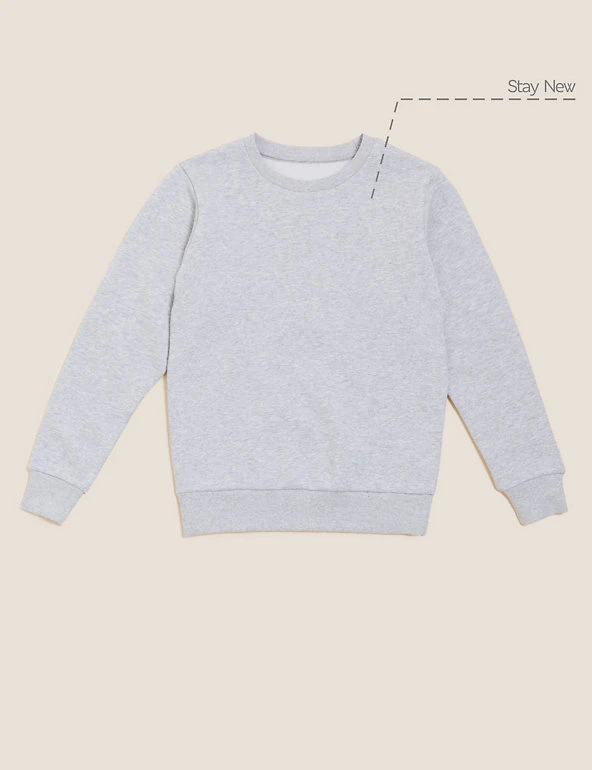 School Unisex Cotton Regular Fit Sweatshirt (2-16 Yrs) M&S Collection Jumpers School Unisex Cotton Regular Fit Sweatshirt (2-16 Yrs) -Cheap School Uniform Store SD 04 T93 2278 UT X EC 90