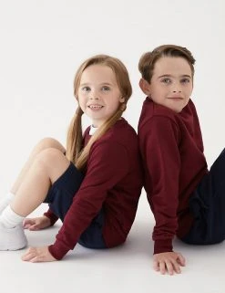 M&S Collection Jumpers School Unisex Cotton Regular Fit Sweatshirt (2-16 Yrs) 22 M&S Collection Jumpers School Unisex Cotton Regular Fit Sweatshirt (2-16 Yrs) -Cheap School Uniform Store SD 04 T93 2278 XM X EC 0