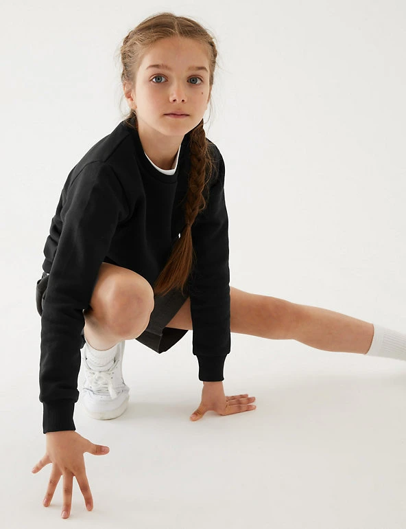 School Unisex Cotton Regular Fit Sweatshirt (2-16 Yrs) M&S Collection Jumpers School Unisex Cotton Regular Fit Sweatshirt (2-16 Yrs) -Cheap School Uniform Store SD 04 T93 2278 Y0 X EC 2