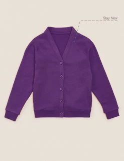M&S Collection Cardigans Girls' Cotton Regular Fit School Cardigan (2-16 Yrs) -Cheap School Uniform Store SD 04 T93 2279 D0 X EC 90