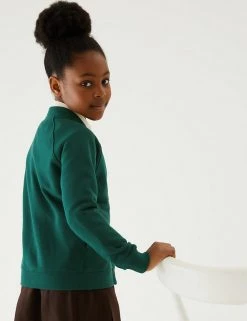 M&S Collection Cardigans Girls' Cotton Regular Fit School Cardigan (2-16 Yrs) -Cheap School Uniform Store SD 04 T93 2279 EE X EC 2