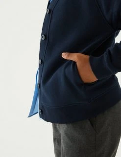M&S Collection Cardigans Girls' Cotton Regular Fit School Cardigan (2-16 Yrs) -Cheap School Uniform Store SD 04 T93 2279 F3 X EC 1