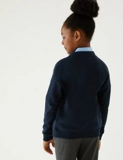M&S Collection Cardigans Girls' Cotton Regular Fit School Cardigan (2-16 Yrs) -Cheap School Uniform Store SD 04 T93 2279 F3 X EC 2