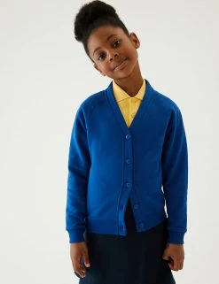 M&S Collection Cardigans Girls' Cotton Regular Fit School Cardigan (2-16 Yrs) -Cheap School Uniform Store SD 04 T93 2279 RA X EC 0