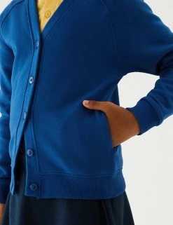 M&S Collection Cardigans Girls' Cotton Regular Fit School Cardigan (2-16 Yrs) -Cheap School Uniform Store SD 04 T93 2279 RA X EC 1