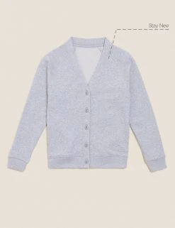 M&S Collection Cardigans Girls' Cotton Regular Fit School Cardigan (2-16 Yrs) -Cheap School Uniform Store SD 04 T93 2279 UT X EC 90
