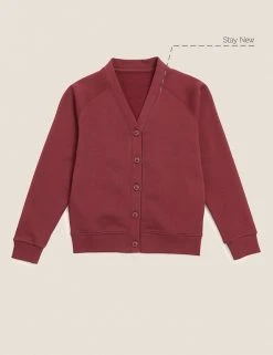 M&S Collection Cardigans Girls' Cotton Regular Fit School Cardigan (2-16 Yrs) -Cheap School Uniform Store SD 04 T93 2279 XM X EC 90