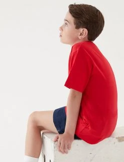 M&S Collection PE Kit Unisex Pure Cotton T-Shirt (2-16 Yrs) -Cheap School Uniform Store SD 04 T93 2760 B0 X EC 3