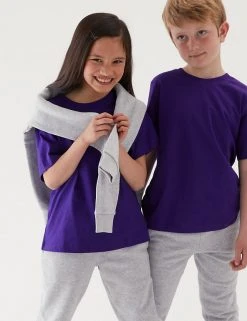 M&S Collection PE Kit Unisex Pure Cotton T-Shirt (2-16 Yrs) -Cheap School Uniform Store SD 04 T93 2760 D0 X EC 0