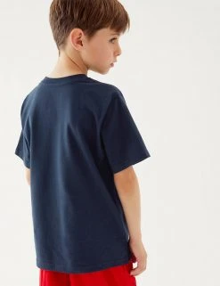 M&S Collection PE Kit Unisex Pure Cotton T-Shirt (2-16 Yrs) -Cheap School Uniform Store SD 04 T93 2760 F3 X EC 3