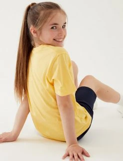 M&S Collection PE Kit Unisex Pure Cotton T-Shirt (2-16 Yrs) -Cheap School Uniform Store SD 04 T93 2760 R0 X EC 3