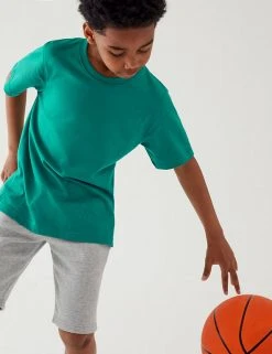 M&S Collection PE Kit Unisex Pure Cotton T-Shirt (2-16 Yrs) -Cheap School Uniform Store SD 04 T93 2760 XS X EC 2