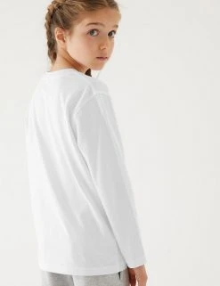 M&S Collection Polo-shirts Unisex Pure Cotton StayNew™ T-Shirt (2-16 Yrs) -Cheap School Uniform Store SD 04 T93 2761 Z0 X EC 3