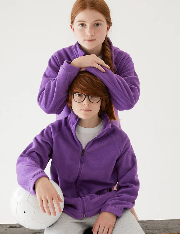 M&S Collection Jumpers Unisex Zip Fleece (2-16 Yrs) 32 M&S Collection Jumpers Unisex Zip Fleece (2-16 Yrs) - Image 30