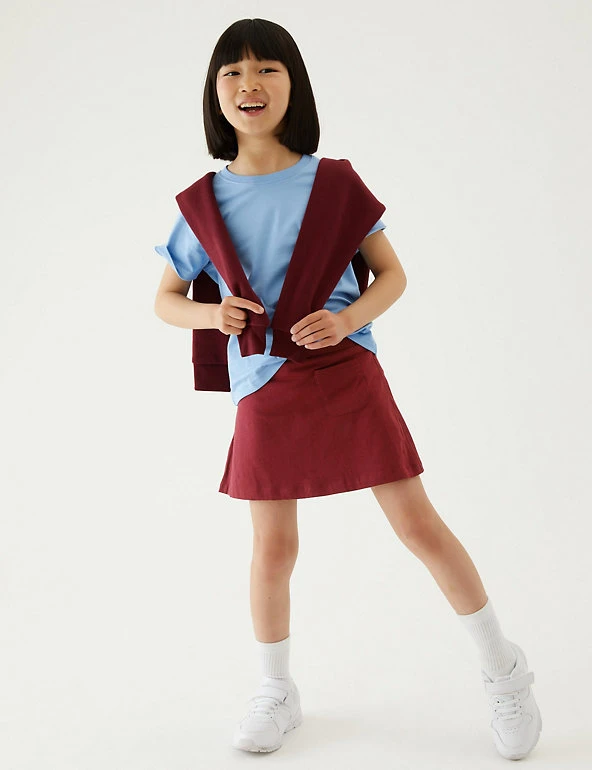 Girls' Cotton with Stretch Sports Skorts (2-16 Yrs) M&S Collection Shorts Girls' Cotton With Stretch Sports Skorts (2-16 Yrs) -Cheap School Uniform Store SD 04 T93 5252 XM X EC 0