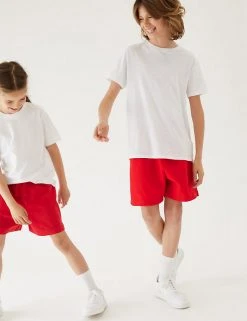 M&S Collection Unisex Pure Cotton Sports Shorts (2-16 Yrs) 8 M&S Collection Unisex Pure Cotton Sports Shorts (2-16 Yrs) -Cheap School Uniform Store SD 04 T93 5254 B0 X EC 0