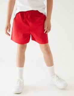 M&S Collection Unisex Pure Cotton Sports Shorts (2-16 Yrs) 12 M&S Collection Unisex Pure Cotton Sports Shorts (2-16 Yrs) -Cheap School Uniform Store SD 04 T93 5254 B0 X EC 3
