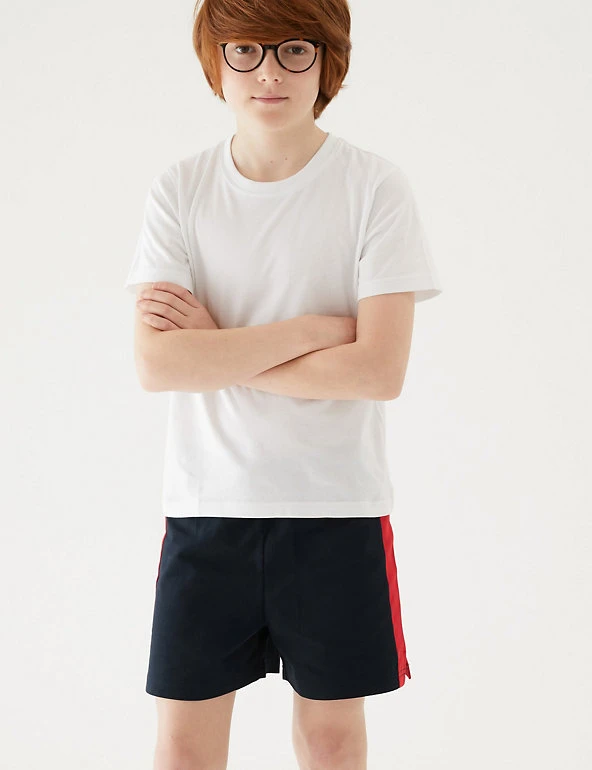 Unisex Pure Cotton Sports Shorts (2-16 Yrs) M&S Collection Unisex Pure Cotton Sports Shorts (2-16 Yrs) -Cheap School Uniform Store SD 04 T93 5254 B4 X EC 2