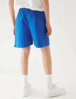 M&S Collection Unisex Pure Cotton Sports Shorts (2-16 Yrs) 31 M&S Collection Unisex Pure Cotton Sports Shorts (2-16 Yrs) -Cheap School Uniform Store SD 04 T93 5254 RA X EC 4