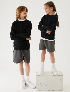 M&S Collection Unisex Pure Cotton Sports Shorts (2-16 Yrs) 20 M&S Collection Unisex Pure Cotton Sports Shorts (2-16 Yrs) -Cheap School Uniform Store SD 04 T93 5254 T3 X EC 0