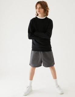 M&S Collection Unisex Pure Cotton Sports Shorts (2-16 Yrs) 22 M&S Collection Unisex Pure Cotton Sports Shorts (2-16 Yrs) -Cheap School Uniform Store SD 04 T93 5254 T3 X EC 1
