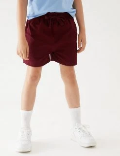 M&S Collection Unisex Pure Cotton Sports Shorts (2-16 Yrs) 6 M&S Collection Unisex Pure Cotton Sports Shorts (2-16 Yrs) -Cheap School Uniform Store SD 04 T93 5254 XM X EC 3