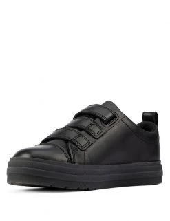 CLARKS Shoes Kids' Leather Riptape Light-up Trainers (Kid Size 10-2.5) -Cheap School Uniform Store SD 08 T94 3002 Y0 X EC 3
