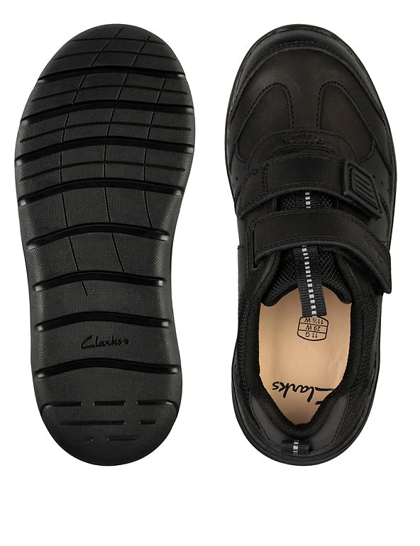 Kids' Leather Riptape School Shoes (Kid size 10-4) CLARKS Kids' Leather Riptape School Shoes (Kid Size 10-4) -Cheap School Uniform Store SD 08 T94 3008 Y0 X EC 1