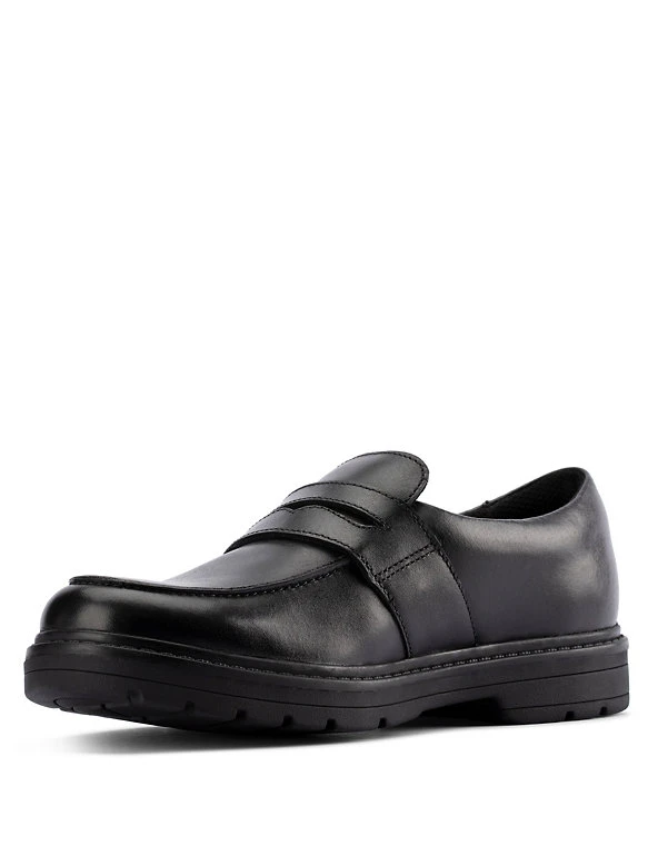 Kids' Leather Slip-On School Shoes (Youth size 3-8) CLARKS Kids' Leather Slip-On School Shoes (Youth Size 3-8) -Cheap School Uniform Store SD 08 T94 3009 Y0 X EC 3