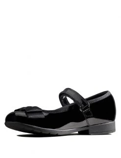 CLARKS Kids' Leather Riptape Bow Mary Jane Shoes (Kid Size 10-2.5) 5 CLARKS Kids' Leather Riptape Bow Mary Jane Shoes (Kid Size 10-2.5) -Cheap School Uniform Store SD 08 T94 3103P Y1 X EC 3