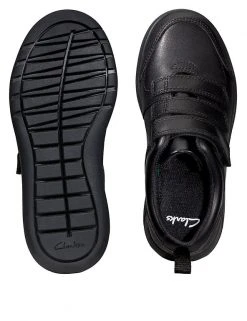 CLARKS Kids' Leather Riptape School Shoes (Kid Size 10-2.5) -Cheap School Uniform Store SD 08 T94 3105 Y0 X EC 1