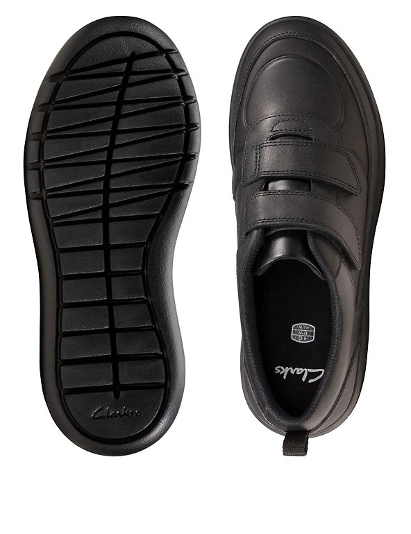 Kids' Leather Riptape School Shoes (Youth size 3-9) CLARKS Kids' Leather Riptape School Shoes (Youth Size 3-9) -Cheap School Uniform Store SD 08 T94 3115 Y0 X EC 1