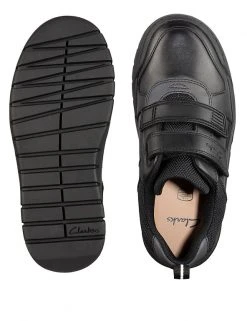 CLARKS Kids' Leather Riptape School Shoes (Kid Youth 10-2.5) 8 CLARKS Kids' Leather Riptape School Shoes (Kid Youth 10-2.5) -Cheap School Uniform Store SD 08 T94 3132 Y0 X EC 1