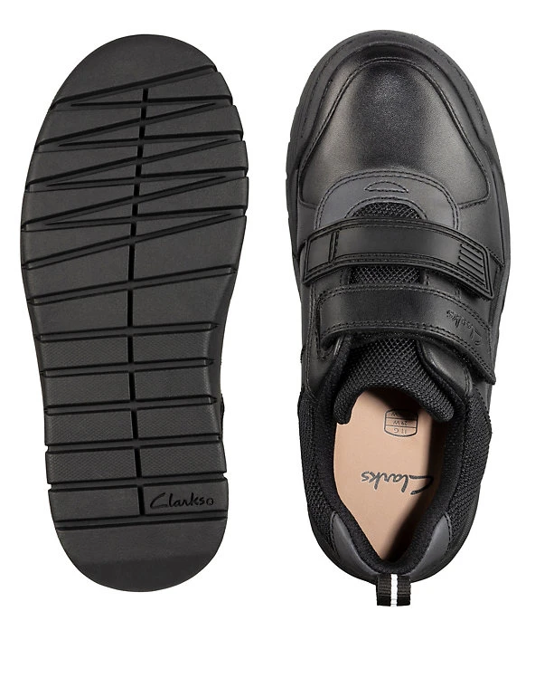 CLARKS Kids' Leather Riptape School Shoes (Kid Youth 10-2.5) 4 CLARKS Kids' Leather Riptape School Shoes (Kid Youth 10-2.5) - Image 2