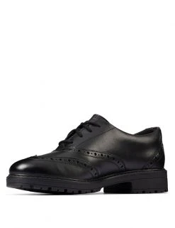 CLARKS Shoes Kids' Leather Brogues (Youth Size 3-9) -Cheap School Uniform Store SD 08 T94 3158 Y0 X EC 3