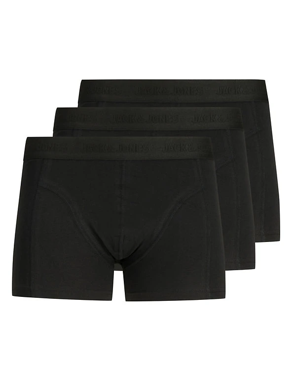 3pk Cotton Rich Trunks JACK & JONES Underwear 3pk Cotton Rich Trunks -Cheap School Uniform Store SD 10 T18 1277 Y0 X EC 0