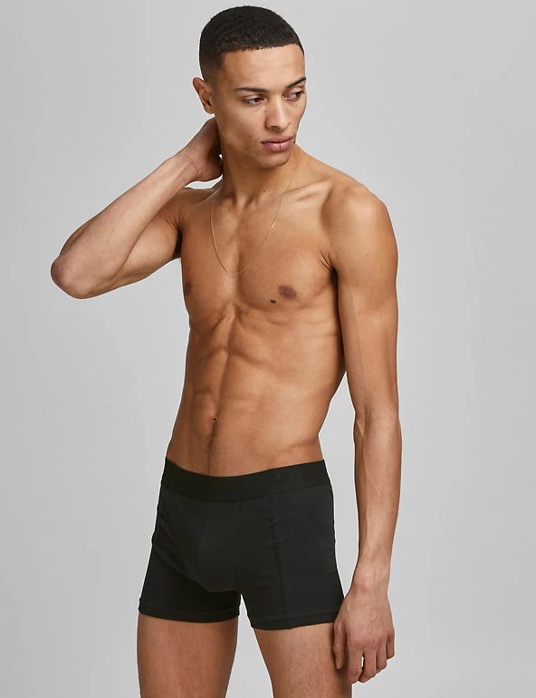 3pk Cotton Rich Trunks JACK & JONES Underwear 3pk Cotton Rich Trunks -Cheap School Uniform Store SD 10 T18 1277 Y0 X EC 3