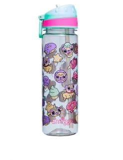 SMIGGLE Accessories Kids' Pug Ice Cream Water Bottle